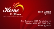 Home&Home Ingatlan névjegykártya